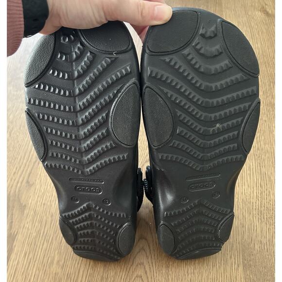 Crocs Men’s Classic All-Terrain Clogs Sandals Black Size 12 Adjustable Strap - Picture 11 of 15